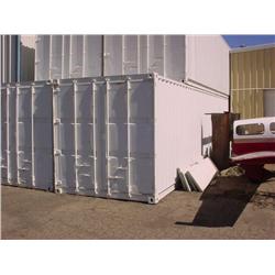 40' metal cargo container - wood floor, good condition
