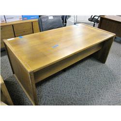 Walnut Double Pedestal Executive Desk