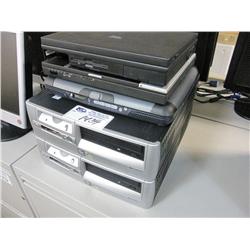 Stack With 2 Computers & 3 Notebook Computers