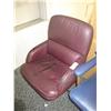Image 1 : Burgandy Leather Tilter Chair