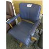Image 1 : Blue Leather Tilter Chair
