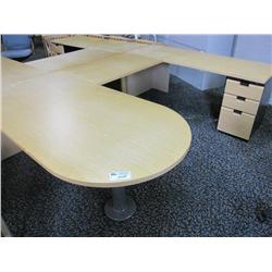 Herman Miller U-Shaped Maple Executive Suite