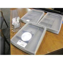 Lot Of Misc Office Organizers