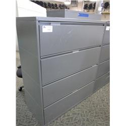 Herman Miller Meridian Grey 4 Drawer File Cabinet