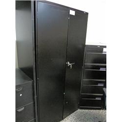 Black 2 Door Storage Cabinet