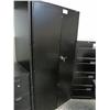 Image 1 : Black 2 Door Storage Cabinet