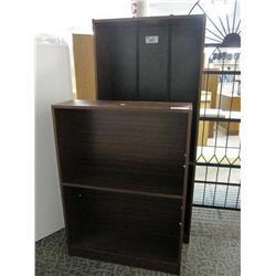 2 Mahogany Bookshelves