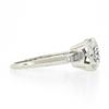 Image 5 : Vintage 14k White Gold Illusion Prong Old Transitional Diamond Engagement Ring