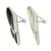 Image 2 : Pair of 2 18K Gold Black & White Mother of Pearl & Diamonds Butterfly Brooch Pin