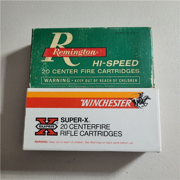 35 Remington   Winchester & Remington Factory Ammo 40 Rounds