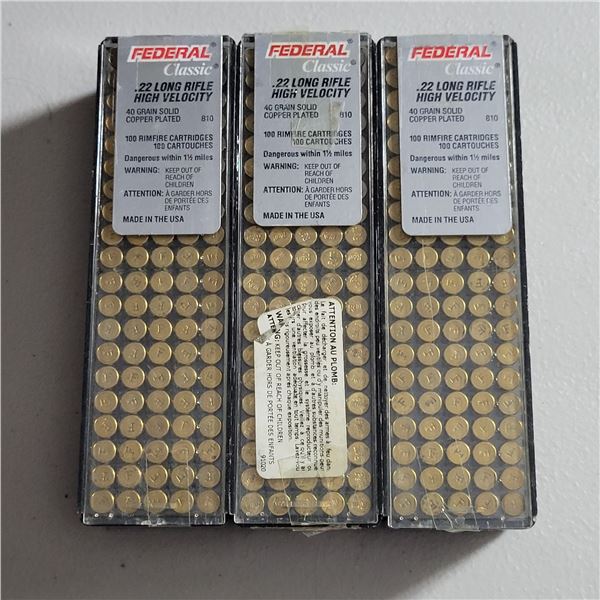 22 Rimfire 40gr Federal & Remington  Ammo  300 Rounds