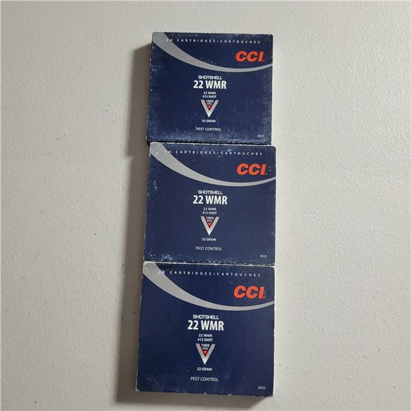 22 Winchester Magnum CCI Shotshells Ammo 60 Rounds