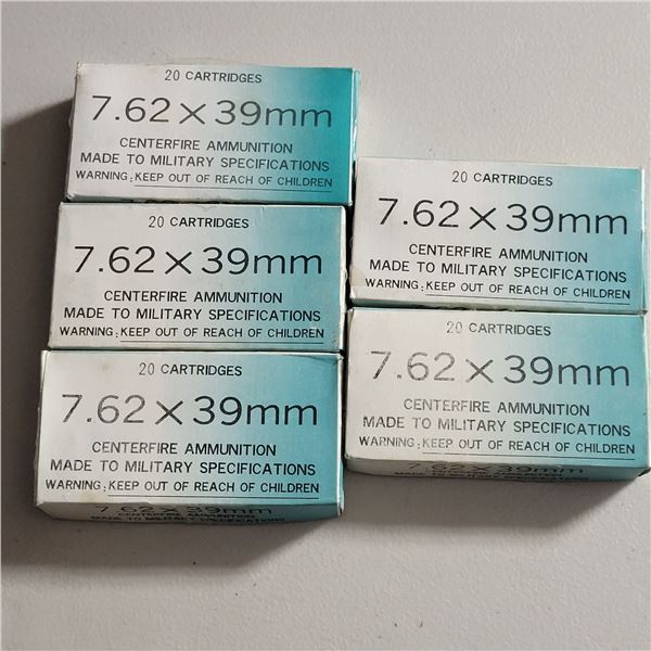 7.62x39 Ammo 87 Rounds