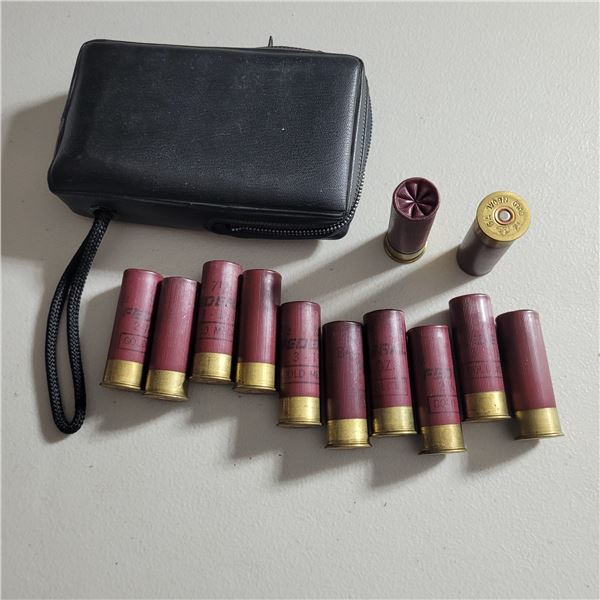 12ga  2 3/4" Federal Shotshells in Soft Case 12 Rounds