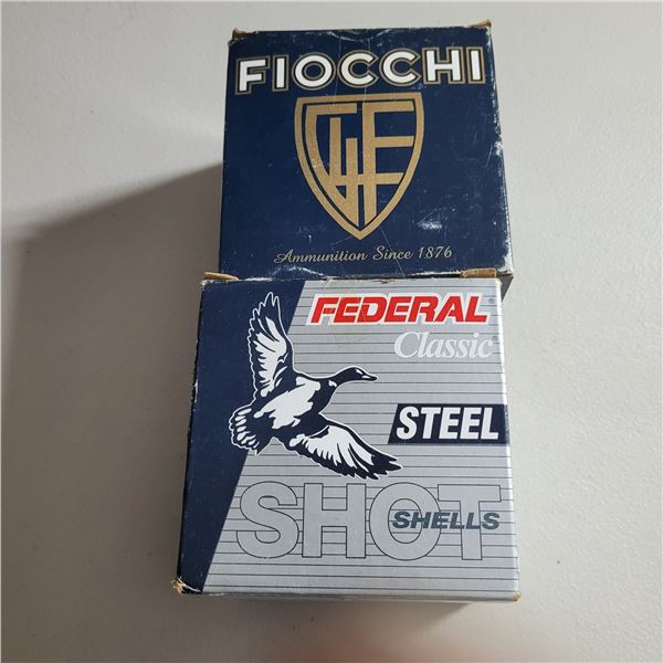 12ga  3 1/2" Magnum Federal & Fiocchi Steel BB Shot  50 rounds
