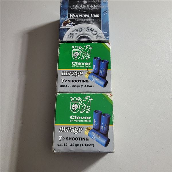 12ga   2 3/4"  Clever &  Federal Shotshells