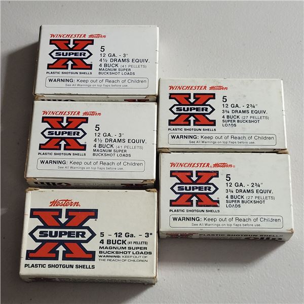 12ga  2 3/4"  Winchester Magnum Buchsot Loads 25 Rounds