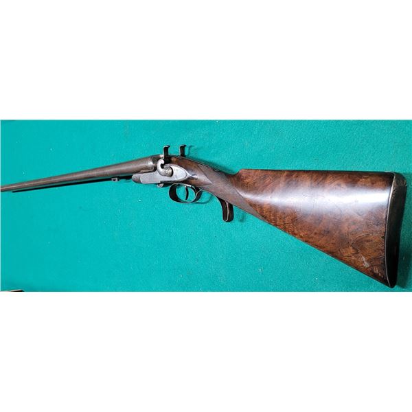 J & W Tolley 10ga Double Shotgun Missing Forend