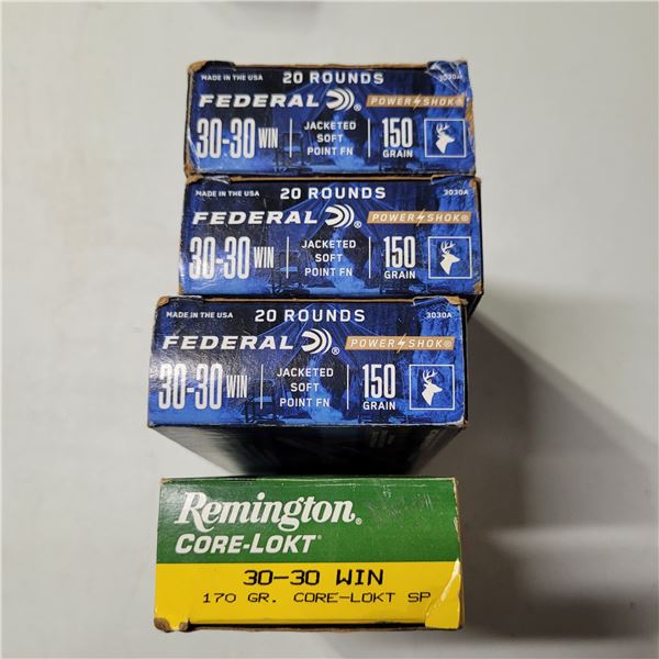 30-30 Factory Ammo    37 Cartridges