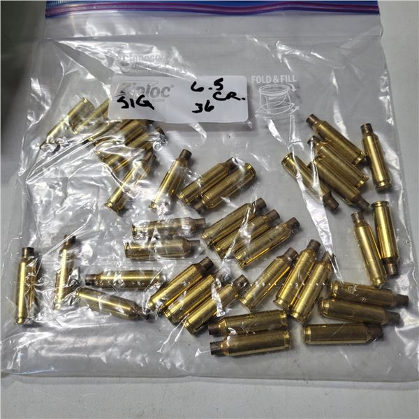 6.5 Creedmore Brass  36 Pieces