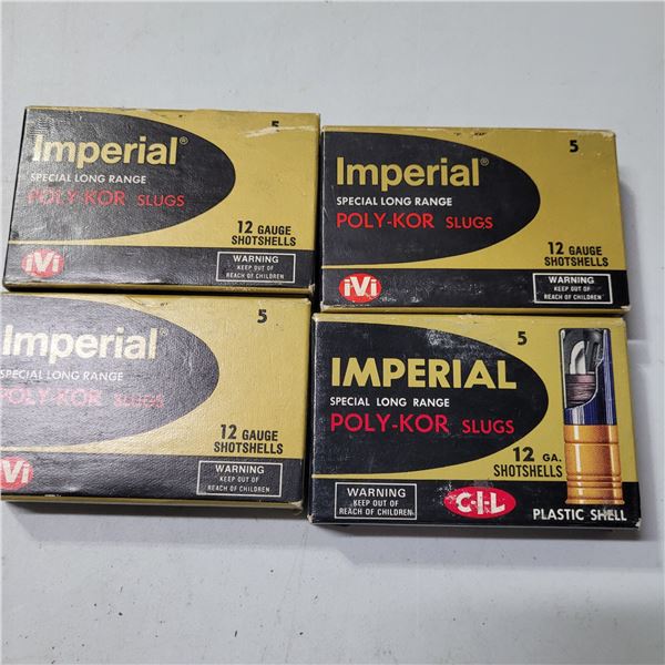 12ga  2 3/4" Imperial Lead Slugs  20 Slugs