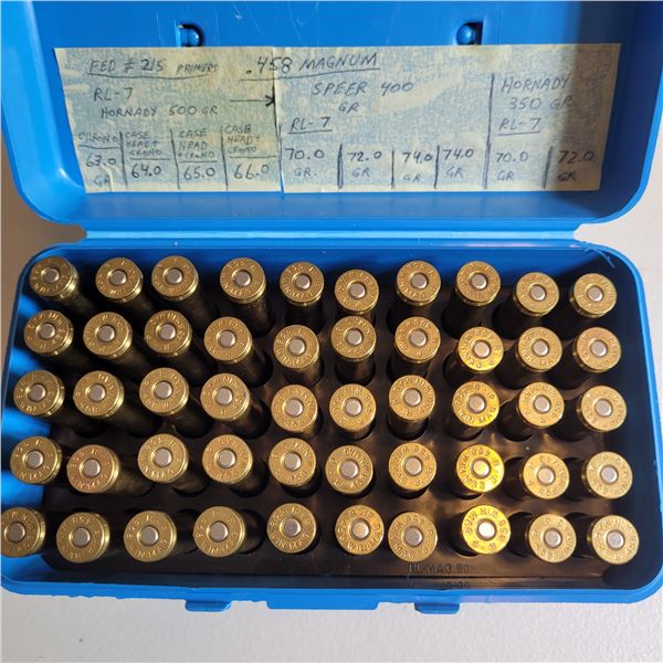 458 Win Reloaded Ammo  50 Rounds