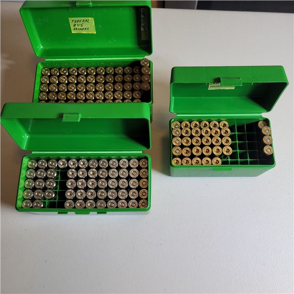 .338 Win Fired Cases & 7 Reloaded Rounds