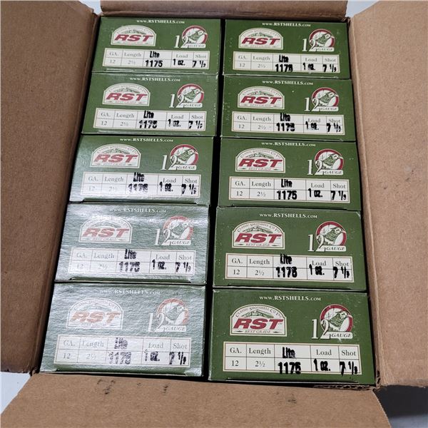 12ga  2 1/2"     #71/2 RST Lead Shotshells Full Case