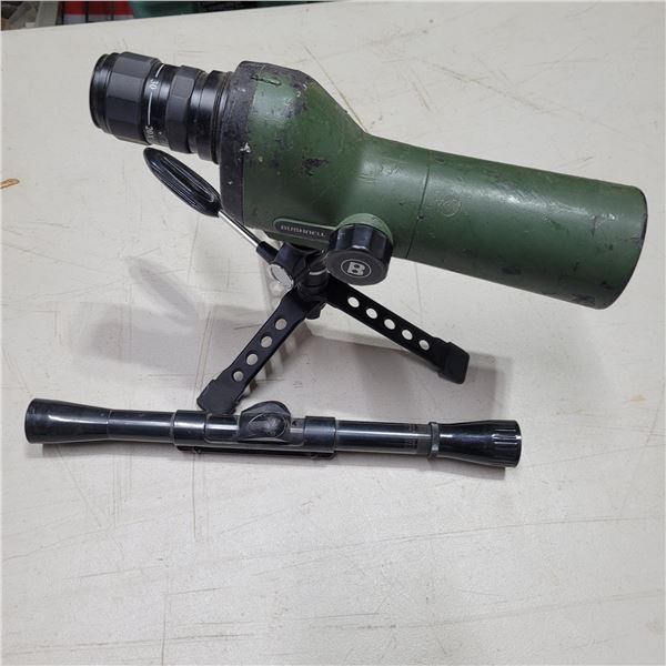 Bushenell 20x-50x Mini  Spotting Scope & Weaver  C4 .22 Scope & Mount