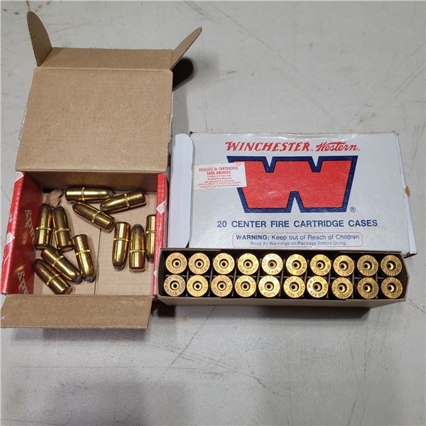 458 Win Magnum Unused Winchester Cases & Hornady Bullets