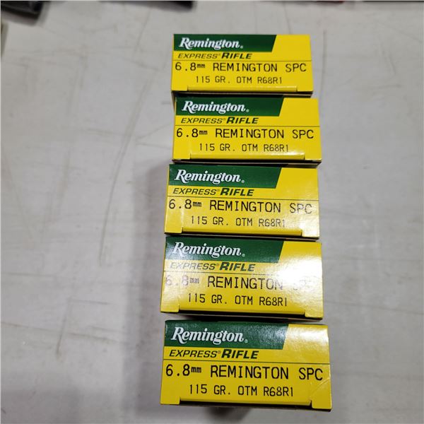 6.8 Remington Factory Ammo 100 Rounds