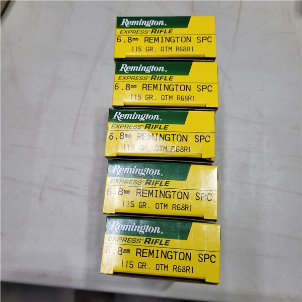 6.8 Remington Factory Ammo 100 Rounds