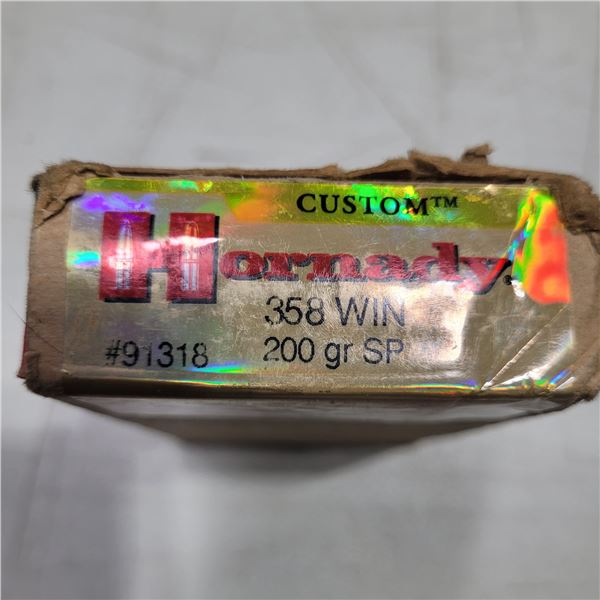 358 Win Factory Hornady Ammo 16 Rounds