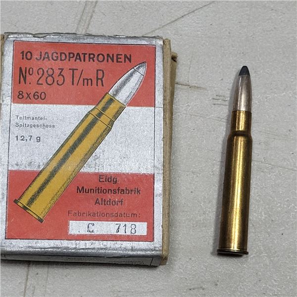 8x60R Factory Ammo  4 Rounds