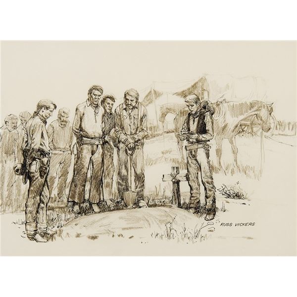 Russ Vickers (1923-1997) - 9 1/2 x 13 inches