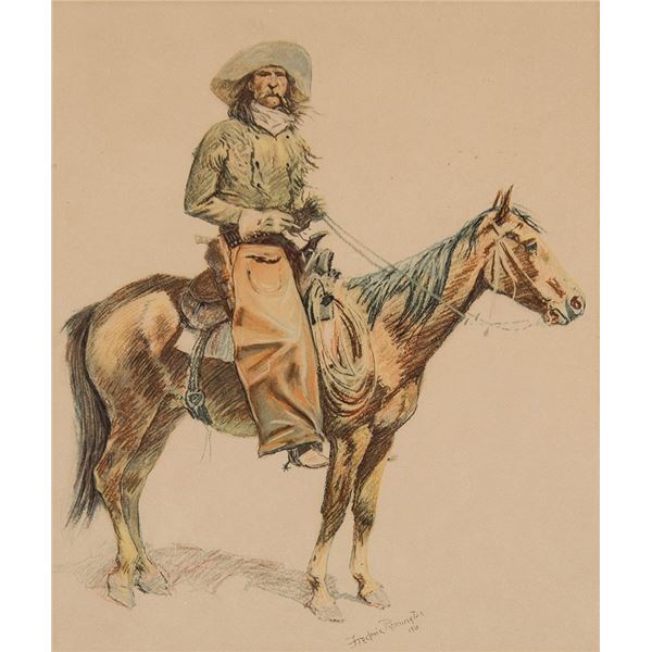 Frederic Remington (1861-1909) - 17 x 14 1/4 inches