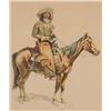 Image 1 : Frederic Remington (1861-1909) - 17 x 14 1/4 inches