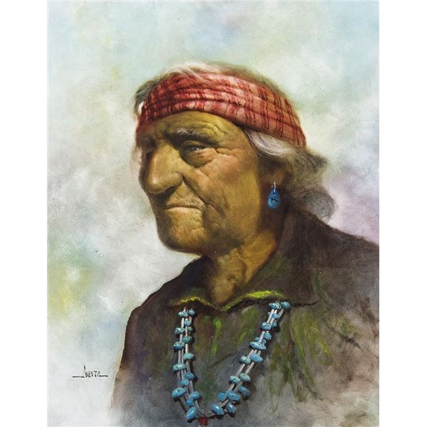 Jimmy Abeita (b. 1947) - 19 1/2 x 15 1/2 inches