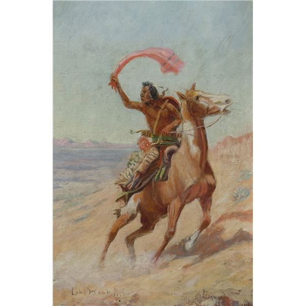 Lone Wolf (1882-1970) - 12 1/4 x 8 inches