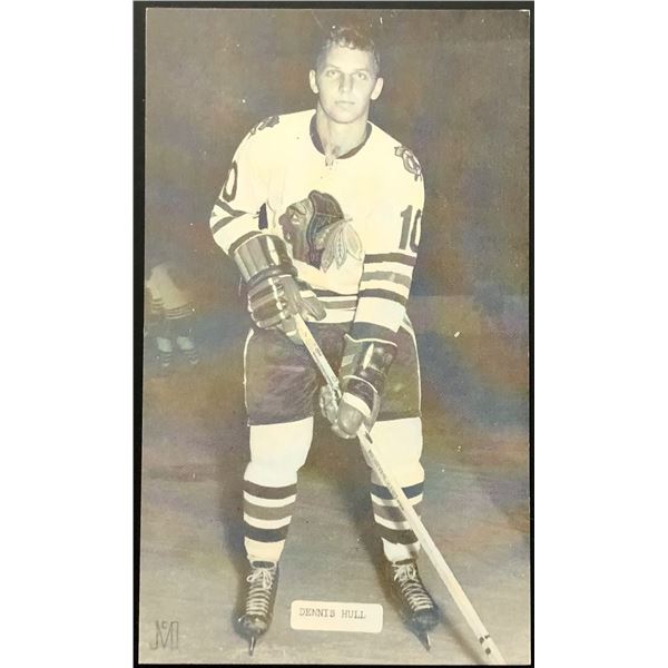 1966 CHICAGO BLACK HAWKS J.D. McCARTHY POSTCARD - DENNIS HULL