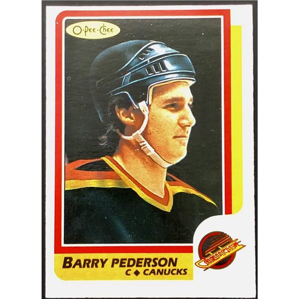 1986-87 O-PEE-CHEE BARRY PEDERSON