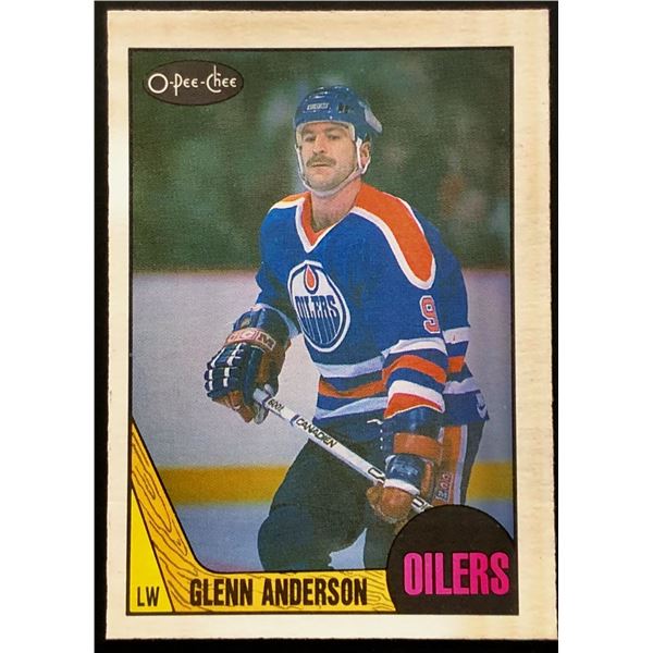 1987-88 O-PEE-CHEE GLENN ANDERSON (HOF)