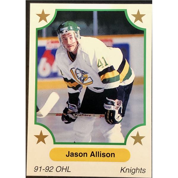 1991-92 JUNIOR CARD JASON ALLISON