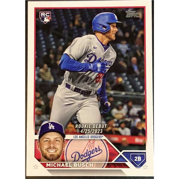 2023 TOPPS UPDATE MICHAEL BUSCH ROOKIE CARD