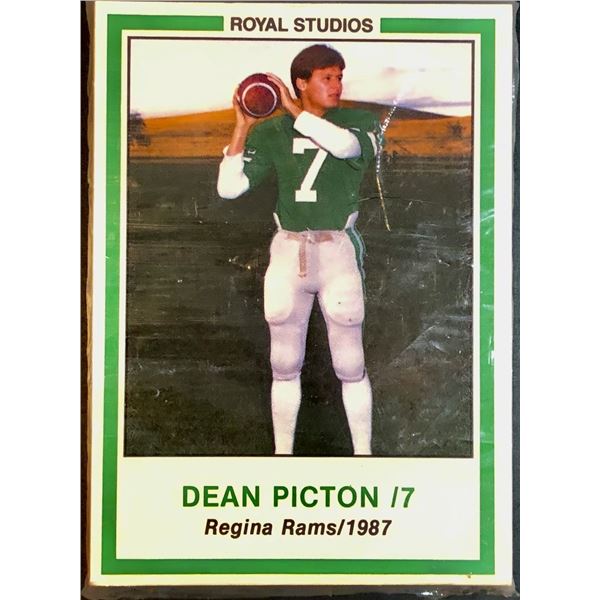 1987 CJFL REGINA RAMS TEAM SET