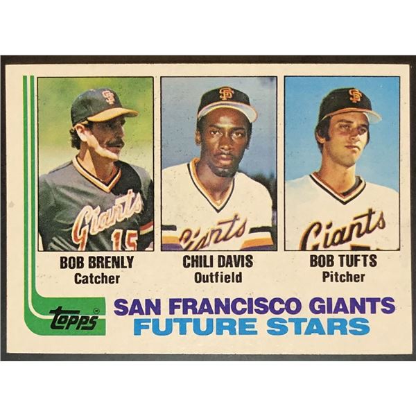 1982 TOPPS CHILI DAVIS ROOKIE CARD