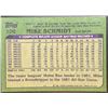 Image 2 : 1982 TOPPS MIKE SCHMIDT (HOF)