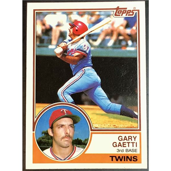 1983 TOPPS GARY GAETTI ROOKIE CARD