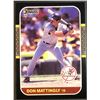 Image 1 : 1987 DONRUSS DON MATTINGLY (HOF)