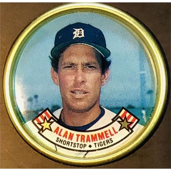 1987 TOPPS COIN - ALAN TRAMMELL (HOF)